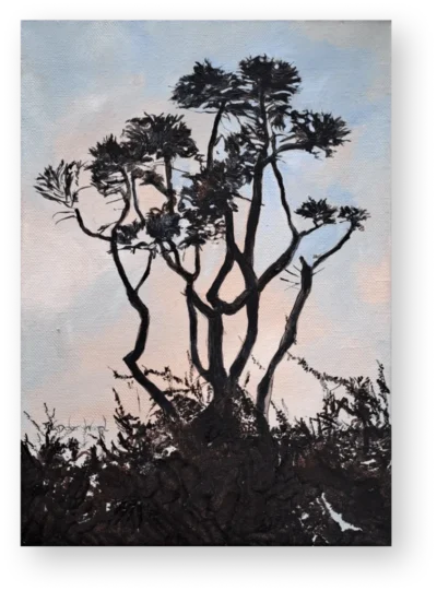 Jeremiah Van der Want - Tree Silhouette