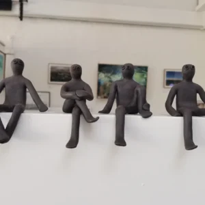 Belinda Ormond, Ceramic Little Men, Hamilton Gallery, Cape Town