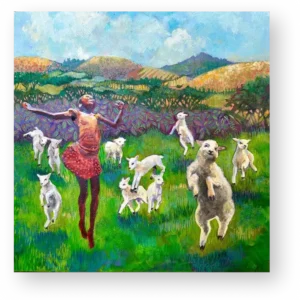 Dancing with sheep - Marion Fuchs - Hamilton Art Gallery Cape Town