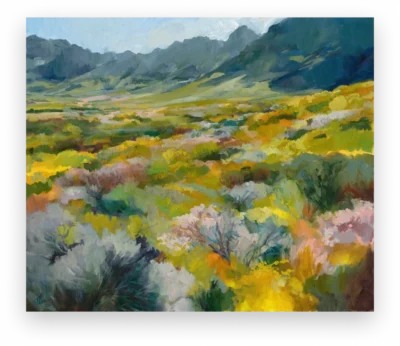 Fynbos Valley, Bartholomeus Klip 130x110cm, Hamilton Gallery, Cape Town