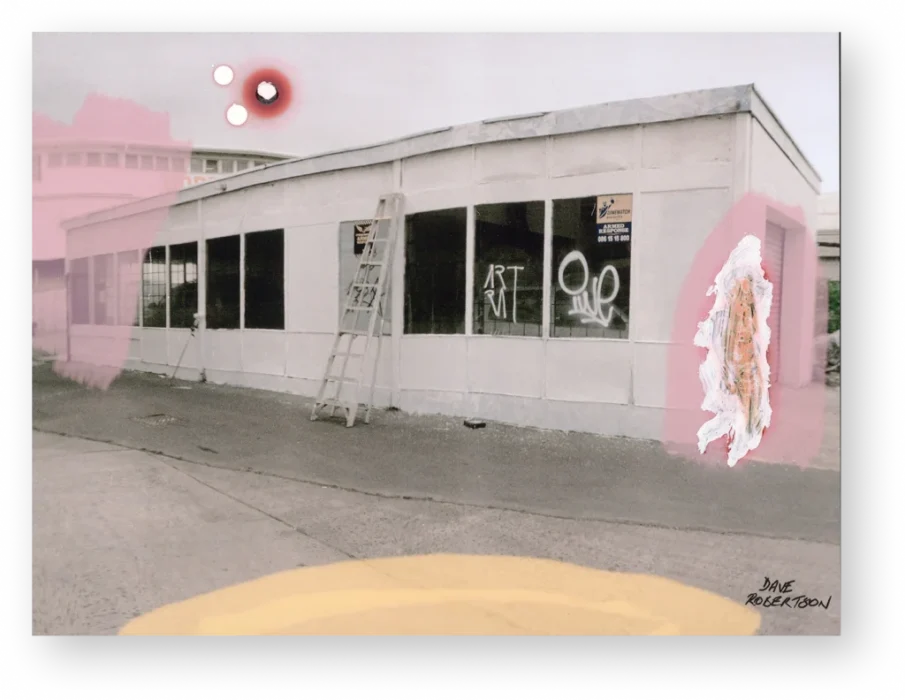 Transition Ten_20cm x 15cm_ink and acrylic on photograph, Hamilton Art Gallery, Cape Town